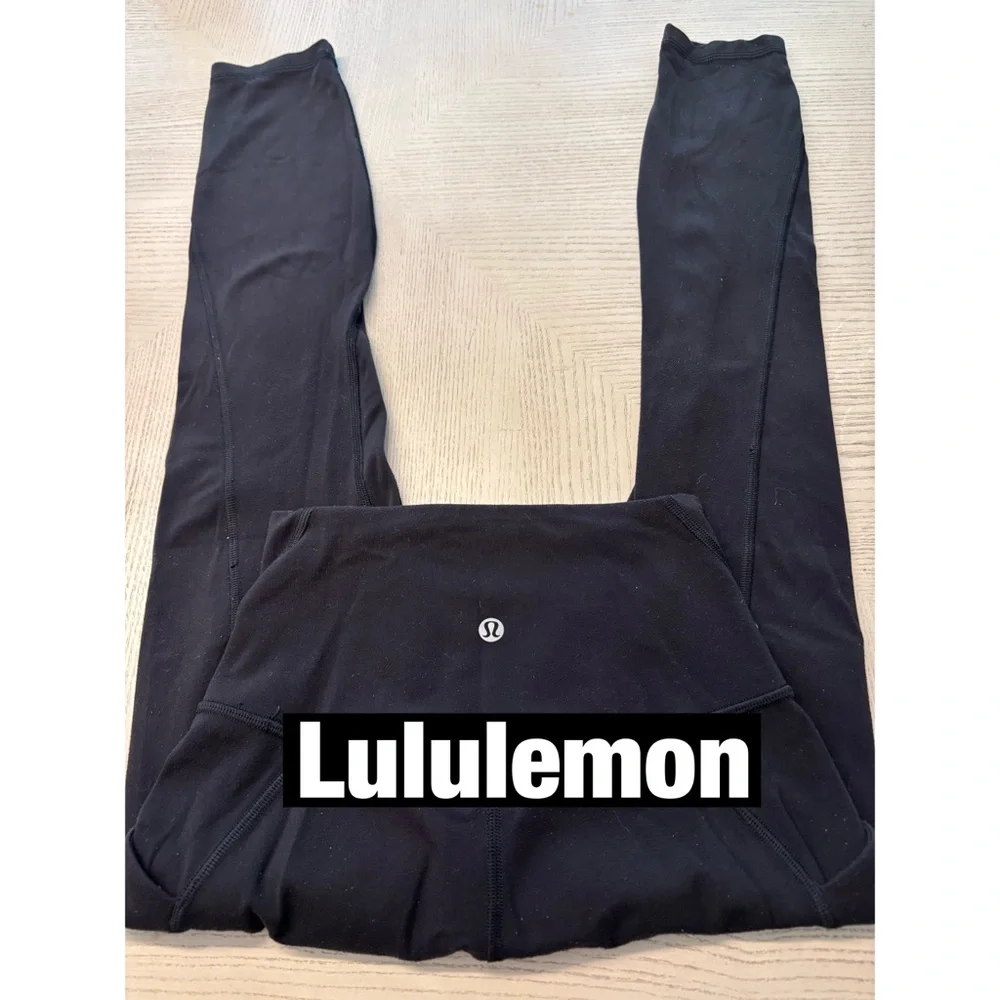 Lululemon Black Leggings Sz 2 - Picture 1 of 8